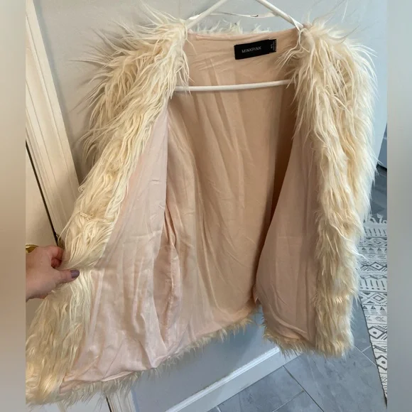 REVOLVE MINKPINK OTT LUXE FUR JACKET COAT M/L